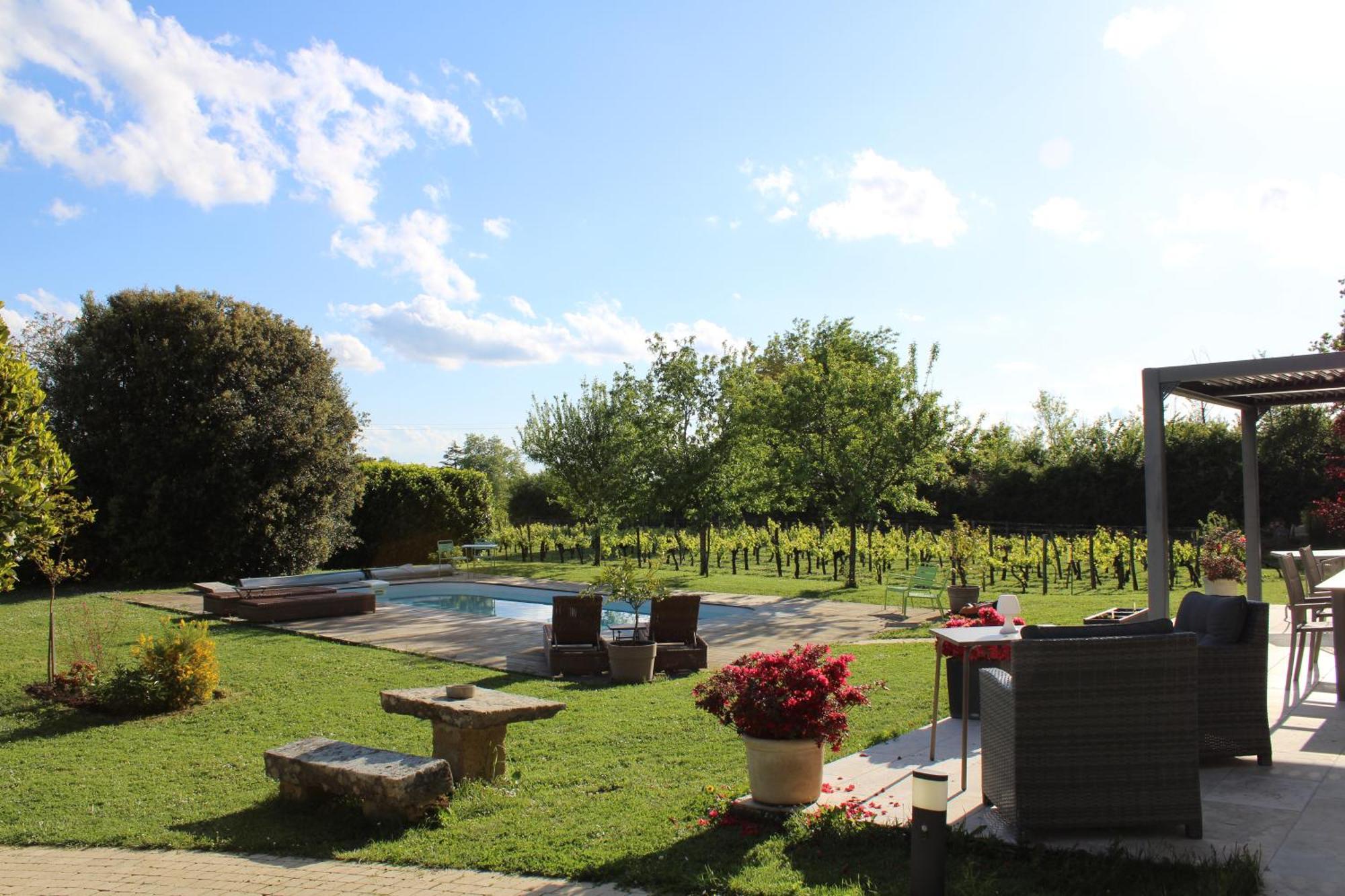La Vigneraie De Laura Bed and Breakfast Sainte-Colombe  Exteriör bild